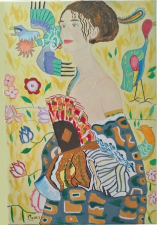 Anna con un Ventaglio (100x70)